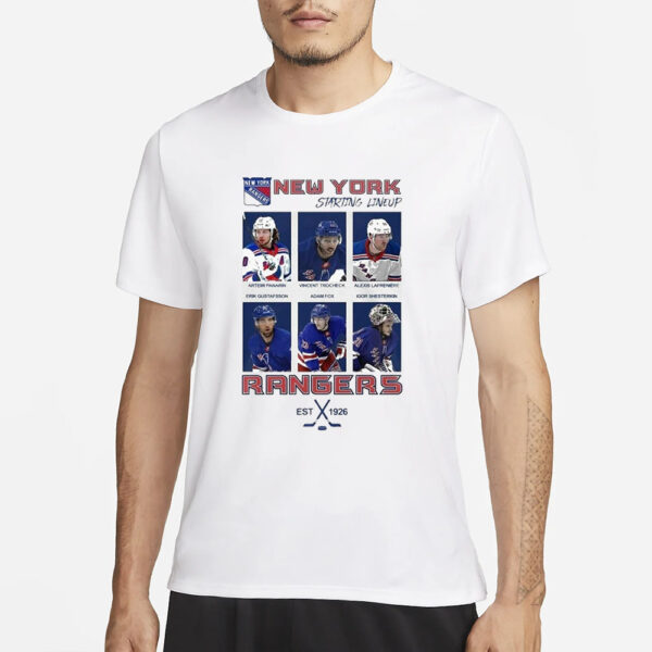 NY Rangers Starting Lineup T-Shirt3