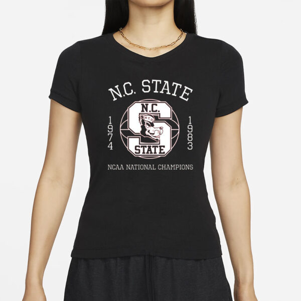 Nc State ’74 ’83 National Champs T-Shirts