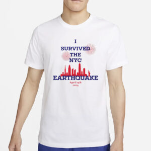 PICKLEBALL MEN'S T SHIRTS-RecoveredI Survived Nyc Earthquake April 5 2024 T-Shirt5