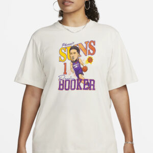 Phoenix Suns Devin Booker Caricature T-Shirt1