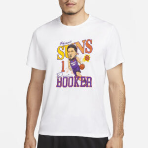 Phoenix Suns Devin Booker Caricature T-Shirt3