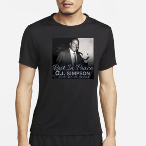 RIP Oj Simpson 1947-2024 Thank You For The Memories T-Shirt2