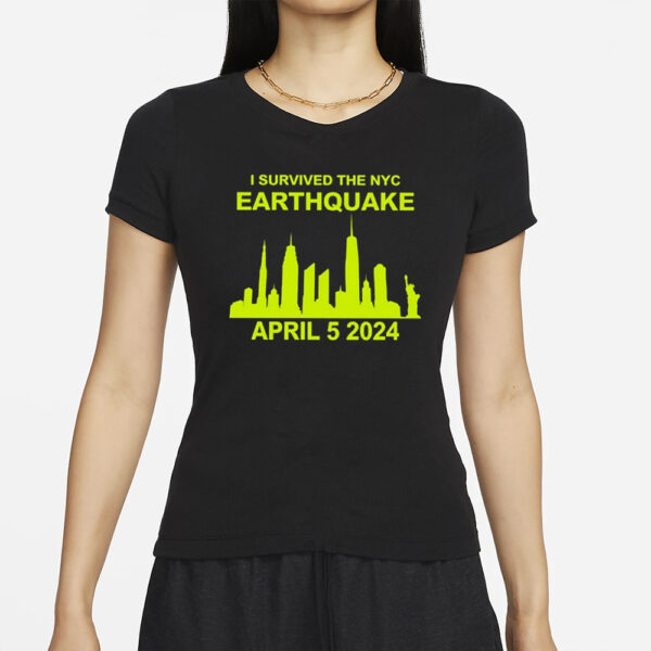 Skill Issue I Survived The Nyc Earthquake April 5Th 2024 T-Shirts