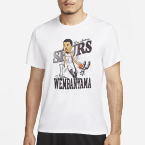 Spurs Victor Wembanyama Caricature T-Shirt1