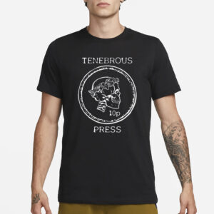 Tenebrous Press Skull & Laurel Straight Cut T-Shirt3