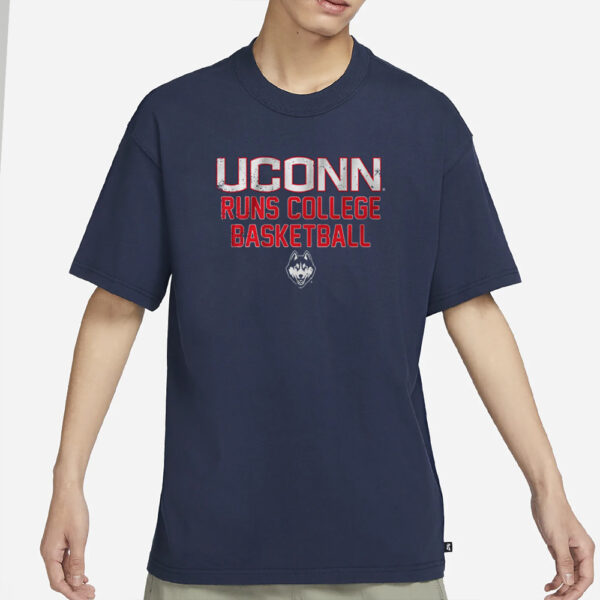 UCONN RUNS COLLEGE BASKETBALL T-SHIRT4