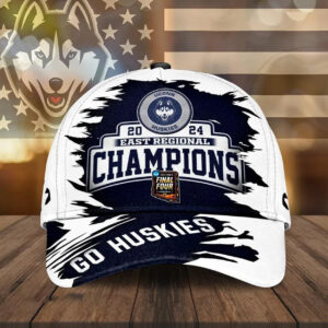 Uconn Go Huskies 2024 Final Four East Regional Champions Hat2