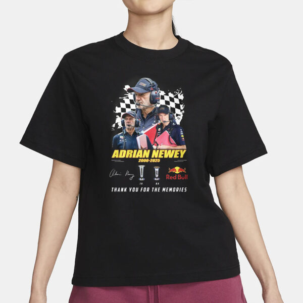 Adrian Newey 2006-2025 Thank You For The Memories T-Shirt3