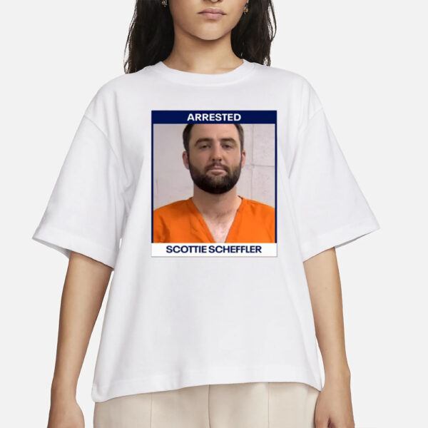 Arrested Scottie Scheffler Mugshot T-Shirt