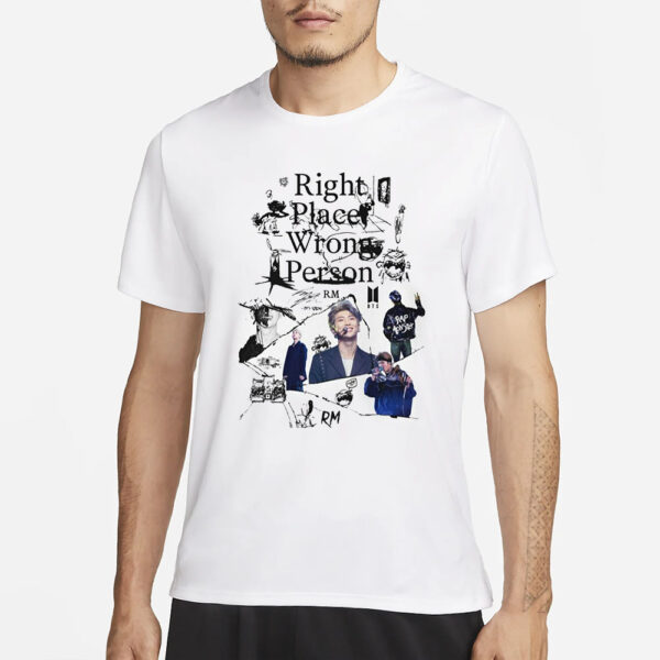 BTS Right Place Wrong Person RM T-Shirt1