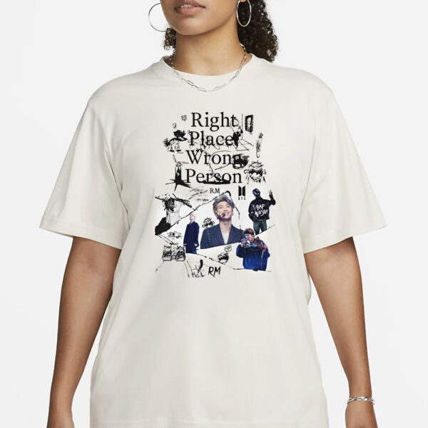 BTS Right Place Wrong Person RM T-Shirt3