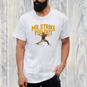 JEREMIAH ESTRADA MR. STRIKE YOU OUT T-SHIRT