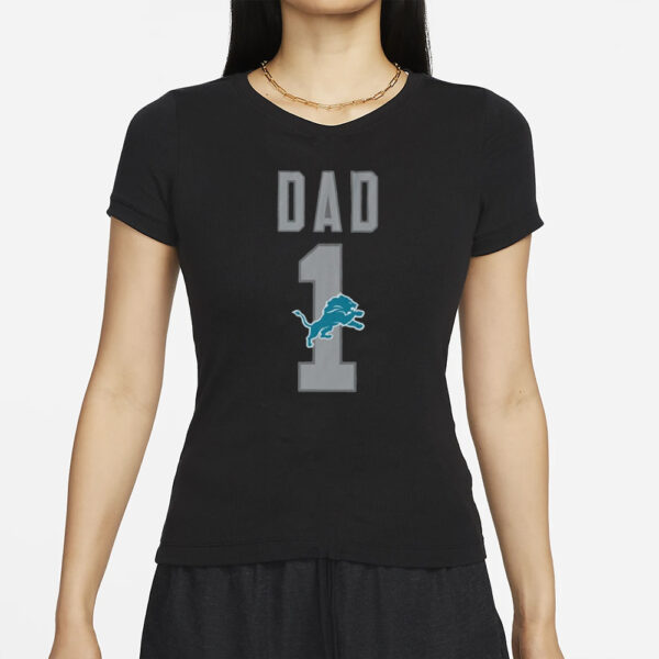 Lions Number 1 Dad T-Shirt Father’s Day 2024