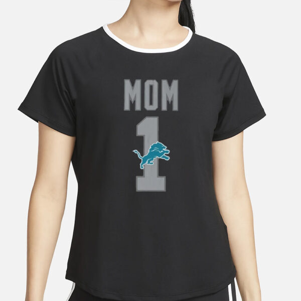 Lions Number 1 Mom T-Shirt Mother’s Day 20244