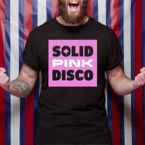 Solid Pink Disco T-Shirt4