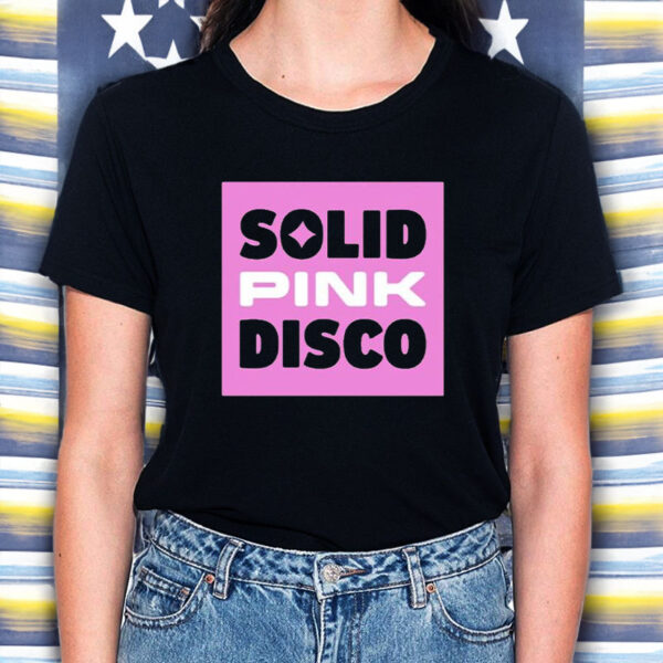 Solid Pink Disco T-Shirt5