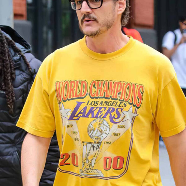 World Champions Lakers 2000 Pedro Pascal T-Shirt