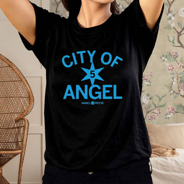 City Of Angel 5 Star Angel Reese T-Shirt2