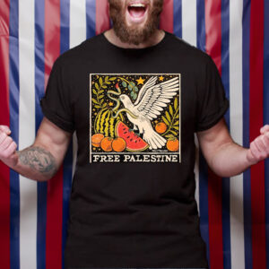 Fruitblush Free Palestine Dove And Fruit Free For Palestine T-Shirt4