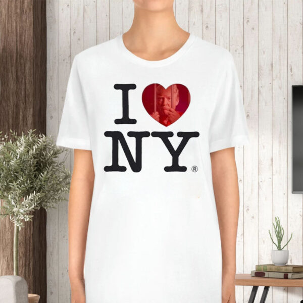 I Love Ny Donald Trump Was Arrested Heart T-Shirt5